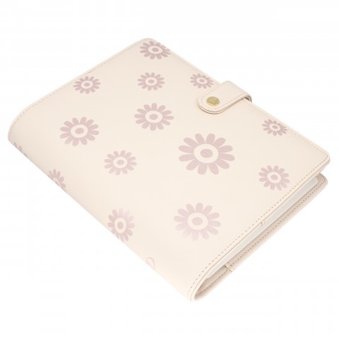 DISCAGENDA BLOSSOMS ROSEGOLD COVER A5 SNAP CLOSURE
