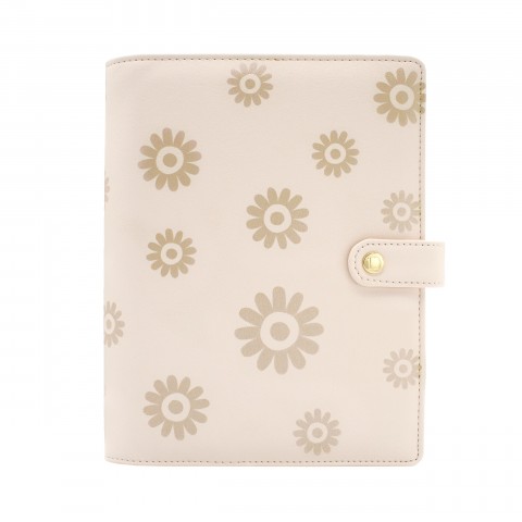 BLOSSOMS GOLD RINGBOUND LARGE SNAP CLOSURE