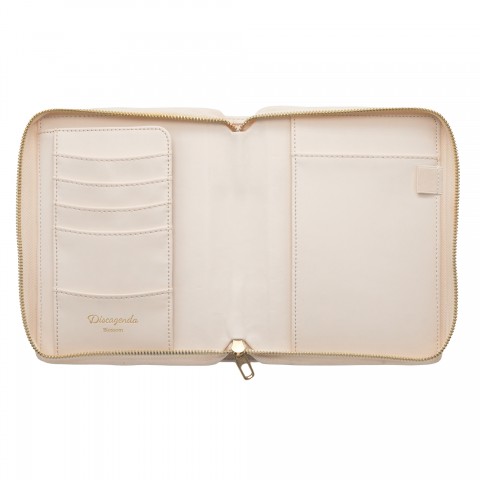 DISCAGENDA BLOSSOMS GOLD COVER PERSONAL ZIP CLOSURE