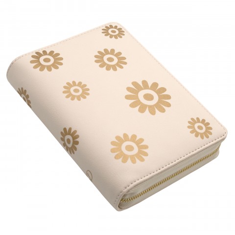 DISCAGENDA BLOSSOMS GOLD COVER PERSONAL ZIP CLOSURE