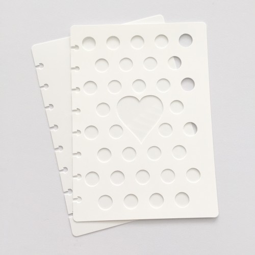 DISCBOUND WHITE HEART SHAPE COVER BOARDS SET DISCBOUND WHITE HEART SHAPE COVER BOARDS SET