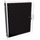 DISCAGENDA CLARITY CLEAR PVC PLANNER COVER - BLACK WITH GOLD POLKA DOTS, RINGBOUND, A5 SIZE