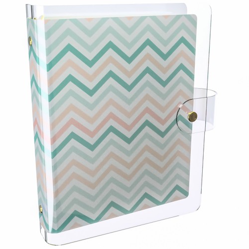 DISCAGENDA CLARITY CLEAR PVC PLANNER COVER - CHEVRON, RINGBOUND, A5 SIZE DISCAGENDA CLARITY CLEAR PVC PLANNER COVER - CHEVRON, RINGBOUND, A5 SIZE