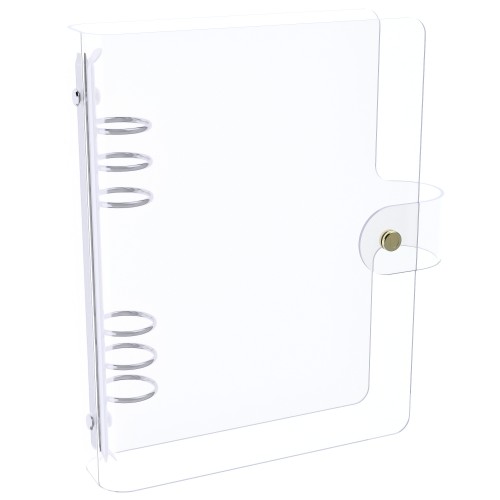 DISCAGENDA CLARITY CLEAR SEE THROUGH PVC PLANNER COVER - RINGBOUND, A5 SIZE, SILVER DISCAGENDA CLARITY CLEAR SEE THROUGH PVC PLANNER COVER - RINGBOUND, A5 SIZE, SILVER