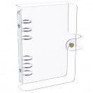 DISCAGENDA CLARITY CLEAR SEE THROUGH PVC PLANNER COVER - RINGBOUND, PERSONAL SIZE, SILVER