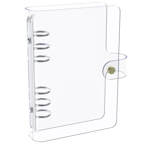 DISCAGENDA CLARITY CLEAR SEE THROUGH PVC PLANNER COVER - RINGBOUND, PERSONAL SIZE, SILVER DISCAGENDA CLARITY CLEAR SEE THROUGH PVC PLANNER COVER - RINGBOUND, PERSONAL SIZE, SILVER
