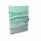 DISCAGENDA CLARITY CLEAR PVC PLANNER COVER - AGATE, RINGBOUND, PERSONAL SIZE