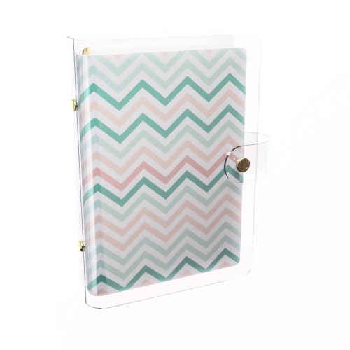 DISCAGENDA CLARITY CLEAR PVC PLANNER COVER - CHEVRON, RINGBOUND, PERSONAL SIZE DISCAGENDA CLARITY CLEAR PVC PLANNER COVER - CHEVRON, RINGBOUND, PERSONAL SIZE