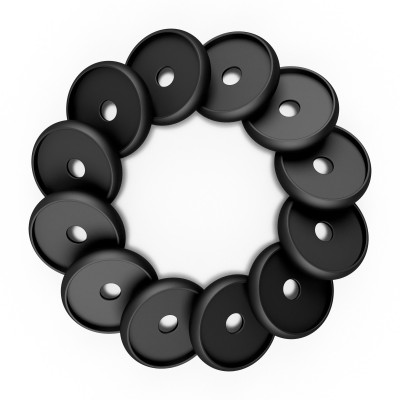 DISCAGENDA DISCBOUND DISCS 24MM 12 PIECE SET BLACK DISCAGENDA DISCBOUND DISCS 24MM 12 PIECE SET BLACK