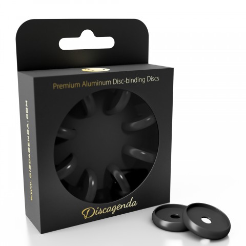 DISCAGENDA DISCBOUND DISCS 24MM 8 PIECE SET BLACK