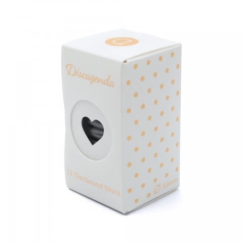 DISCAGENDA DISCBOUND DISCS 33MM 12 PIECE SET BLACK