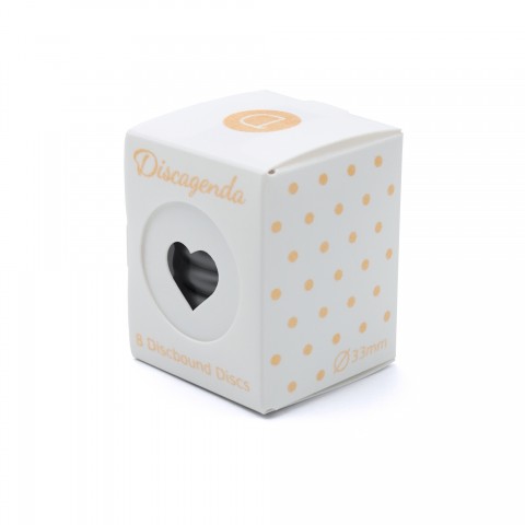 DISCAGENDA DISCBOUND DISCS 33MM 8 PIECE SET BLACK