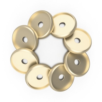 DISCAGENDA DISCBOUND DISCS 24MM 8 PIECE SET GOLD DISCAGENDA DISCBOUND DISCS 24MM 8 PIECE SET GOLD