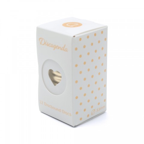 DISCAGENDA DISCBOUND DISCS 33MM 12 PIECE SET GOLD