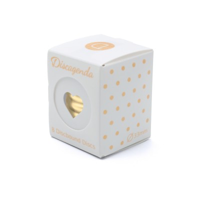DISCAGENDA DISCBOUND DISCS 33MM 8 PIECE SET GOLD DISCAGENDA DISCBOUND DISCS 33MM 8 PIECE SET GOLD
