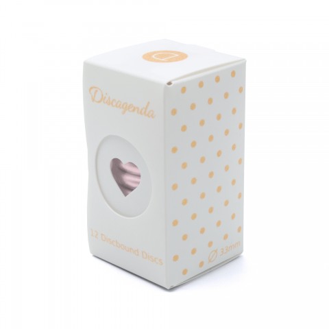 DISCAGENDA DISCBOUND DISCS 33MM 12 PIECE SET ROSE GOLD