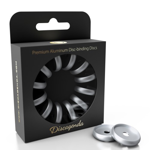 DISCAGENDA DISCBOUND DISCS 24MM 12 PIECE SET SILVER DISCAGENDA DISCBOUND DISCS 24MM 12 PIECE SET SILVER
