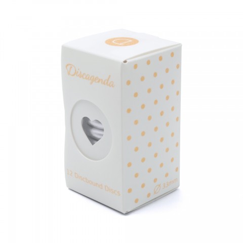 DISCAGENDA DISCBOUND DISCS 33MM 12 PIECE SET SILVER