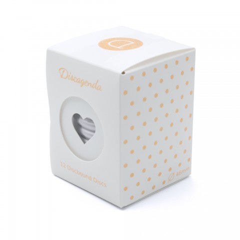 DISCAGENDA DISCBOUND DISCS 42MM 12 PIECE SET SILVER