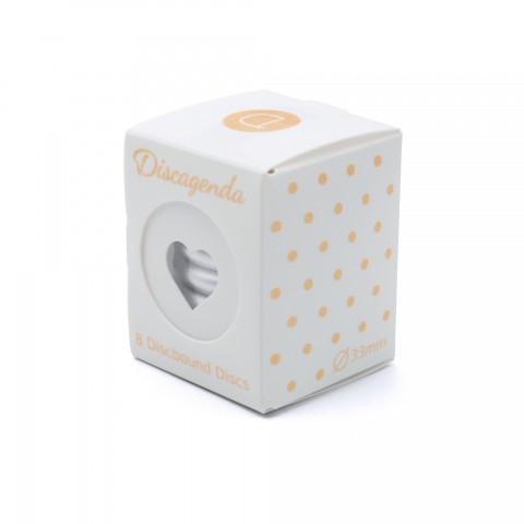 DISCAGENDA DISCBOUND DISCS 42MM 8 PIECE SET SILVER