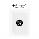 DISCAGENDA CLEAR TOP OPENING POCKET 3 PACK