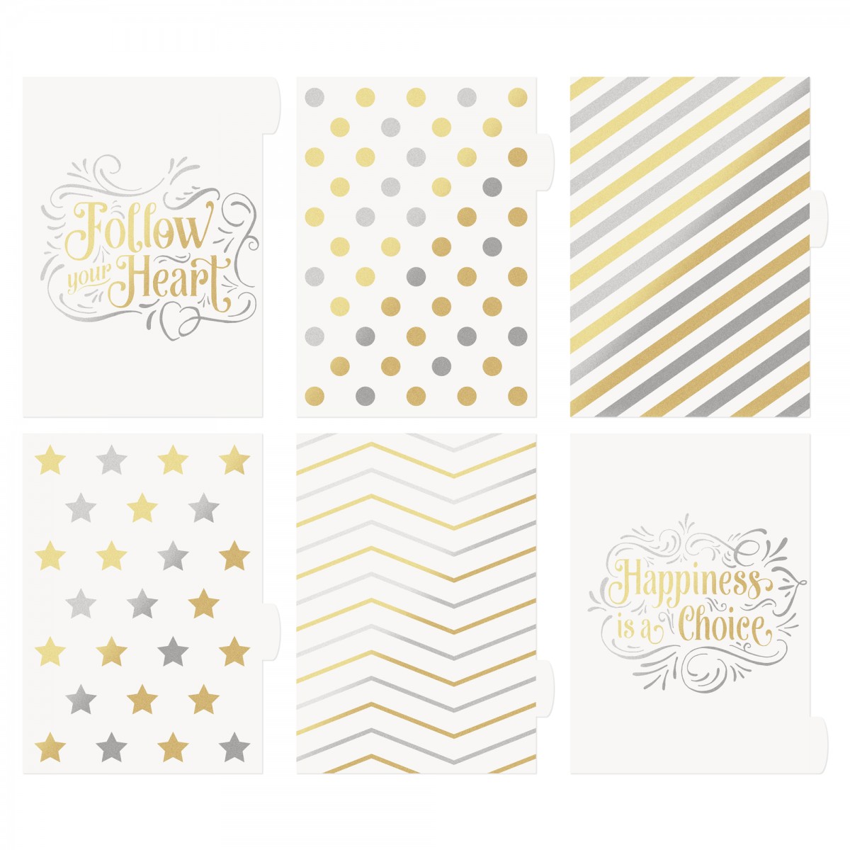 FOLLOW YOUR HEART 6 SECTION DIVIDERS