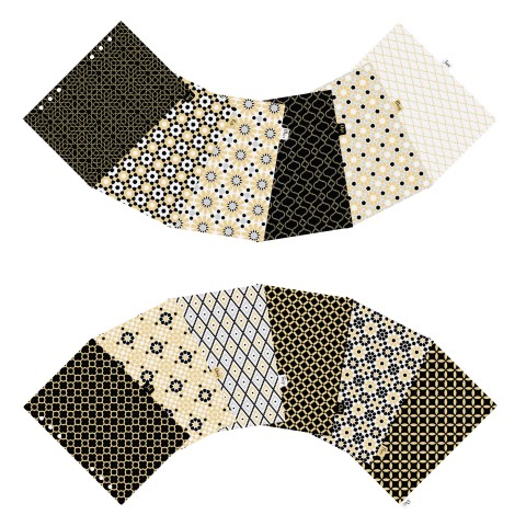 DISCAGENDA 12 MONTHS PLASTIC DIVIDERS MOROCCAN PATTERNS