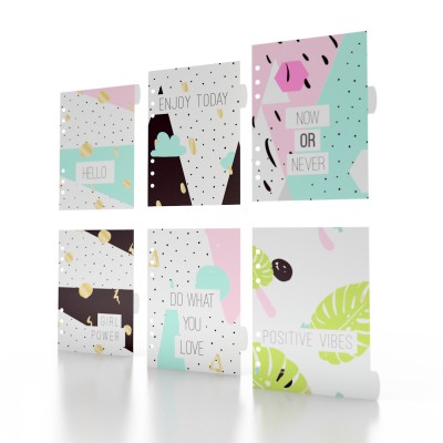 ENJOY TODAY MOTIVATION 6 SECTION DIVIDERS