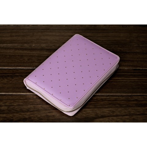  [Minor Flaw] DOKIBOOK LILAC GOLD RINGS WITH ZIP SMALL