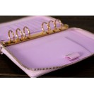  [Minor Flaw] DOKIBOOK LILAC GOLD RINGS WITH ZIP SMALL