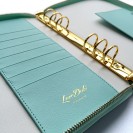 DOKIBOOK MINT DOTTED GOLD RINGS WITH ZIP LARGE