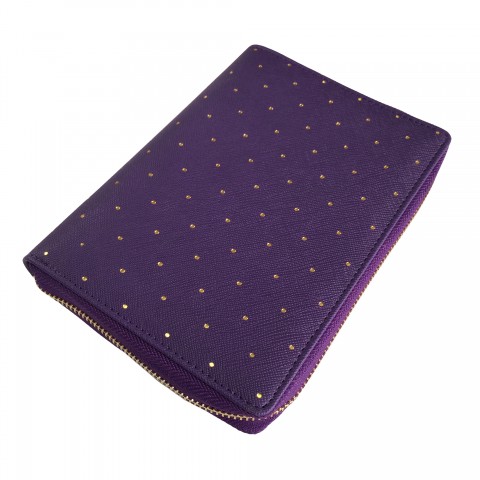  [Minor Flaw] DOKIBOOK ROYAL PURPLE ZIP SMALL