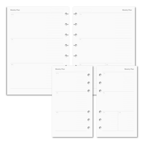 PLANNER REFILL - WEEKLY PLAN
