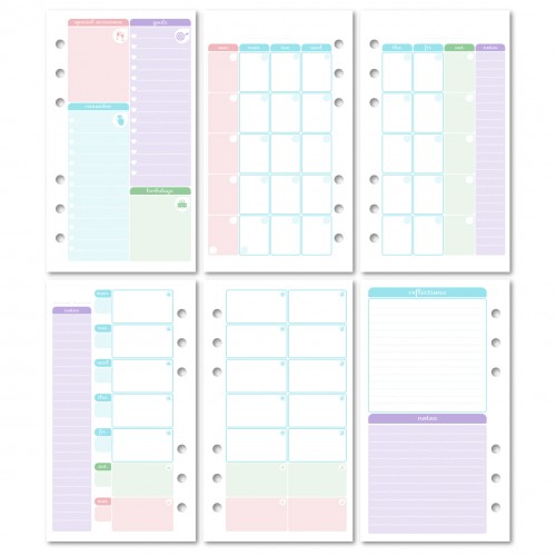 DOKIBOOK RINGBOUND HORIZONTAL UNDATED REFILL SMALL (6 MONTHS)