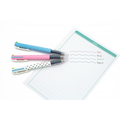 STATIONERY.LIFE POLKA DOTS MULTI COLOR BALL POINT PEN STATIONERY.LIFE POLKA DOTS MULTI COLOR BALL POINT PEN
